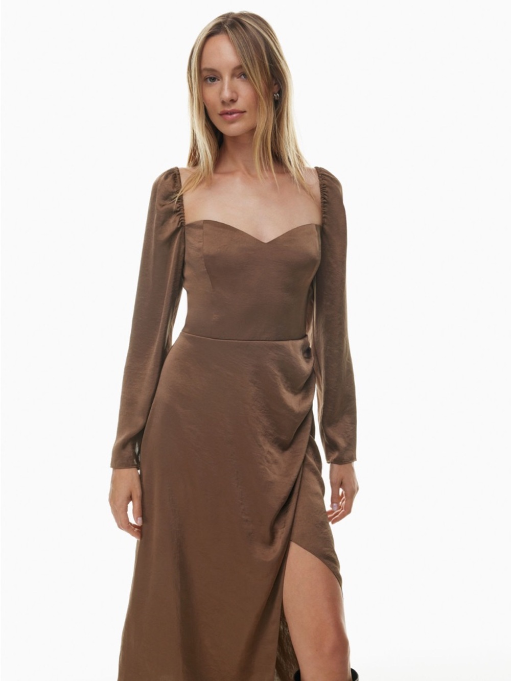 NWT Aritzia Anfora Satin Dress